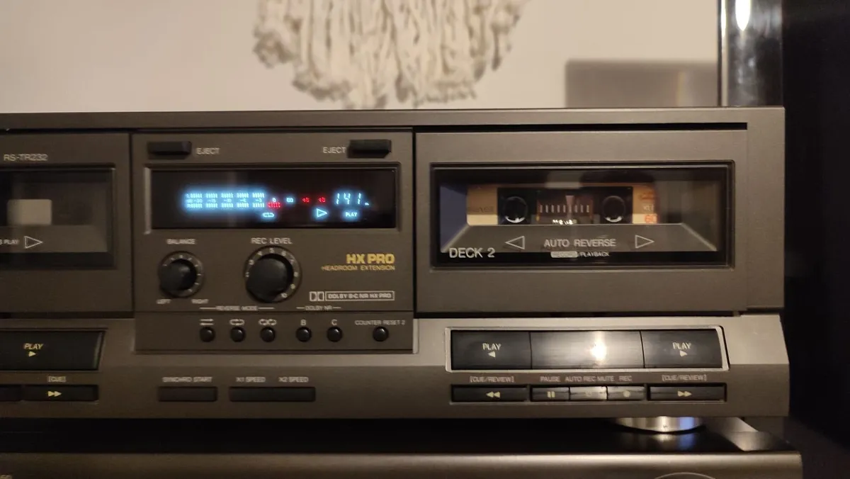 Technics RS-TR232 Double Cassette Deck. VGC - Image 4