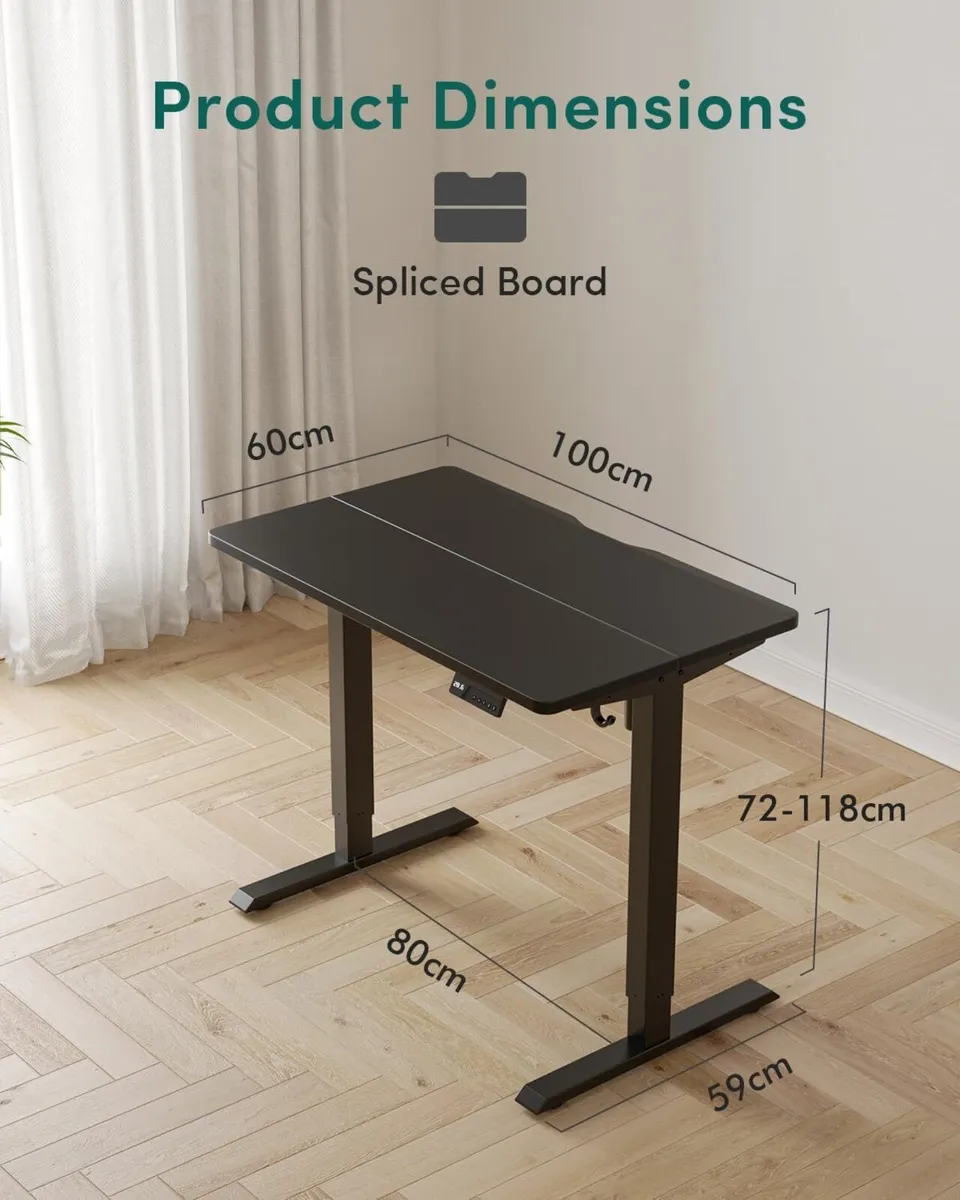 Electric Standing Desk For Gaming 100 x 60 cm - Image 3