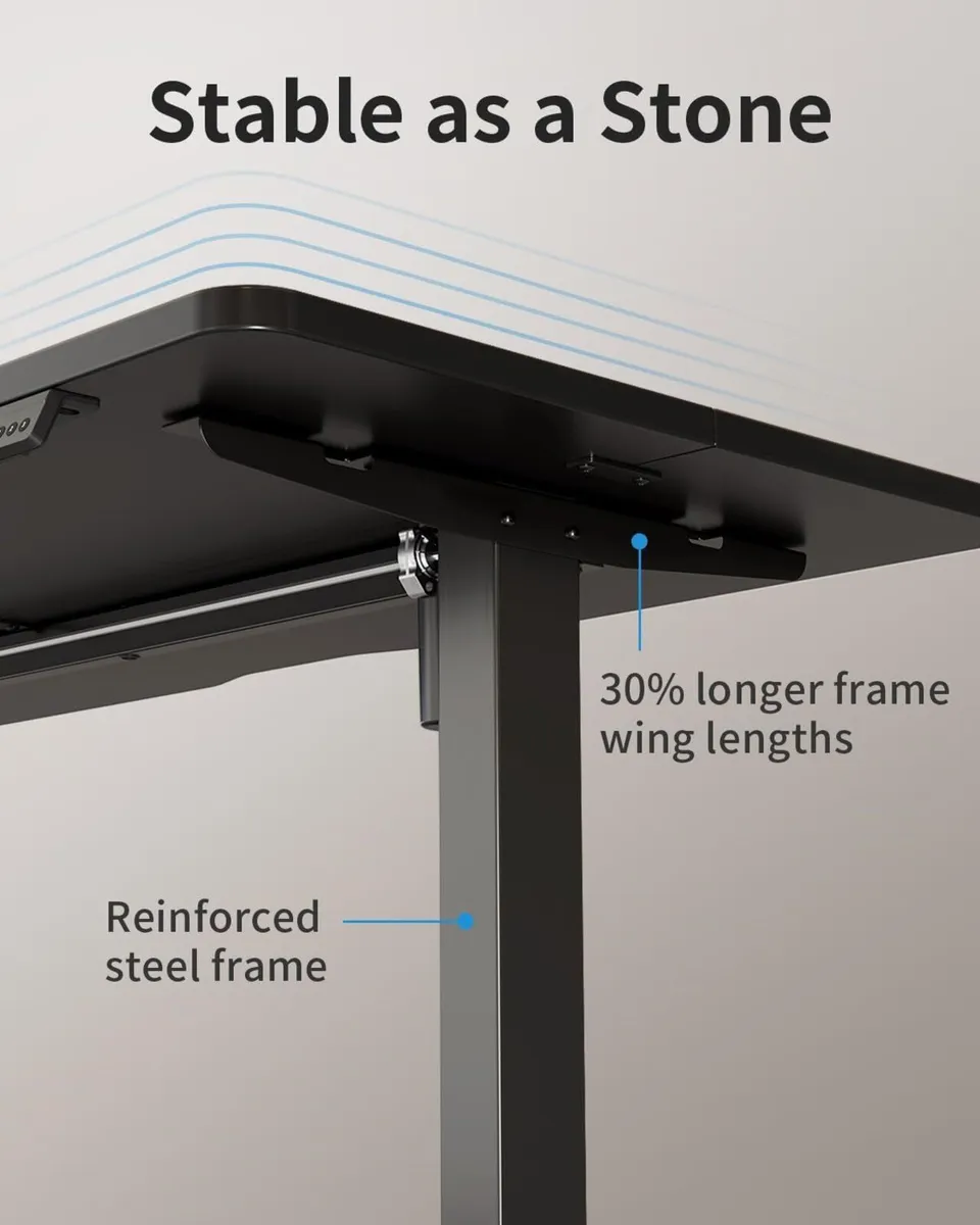 Electric Standing Desk For Gaming 100 x 60 cm - Image 4