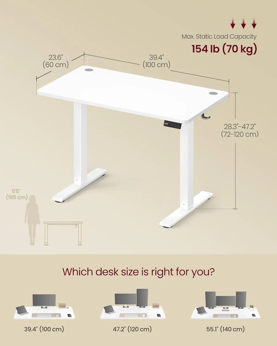 Electric Standing Desk Height Adjustable Sedentary - Image 3