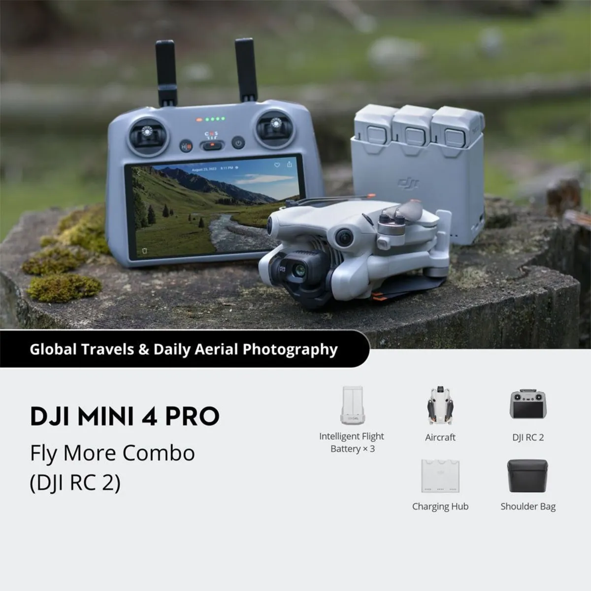 DJI Mini 4 Pro Fly More Combo (RC 2) – Like New, F - Image 1