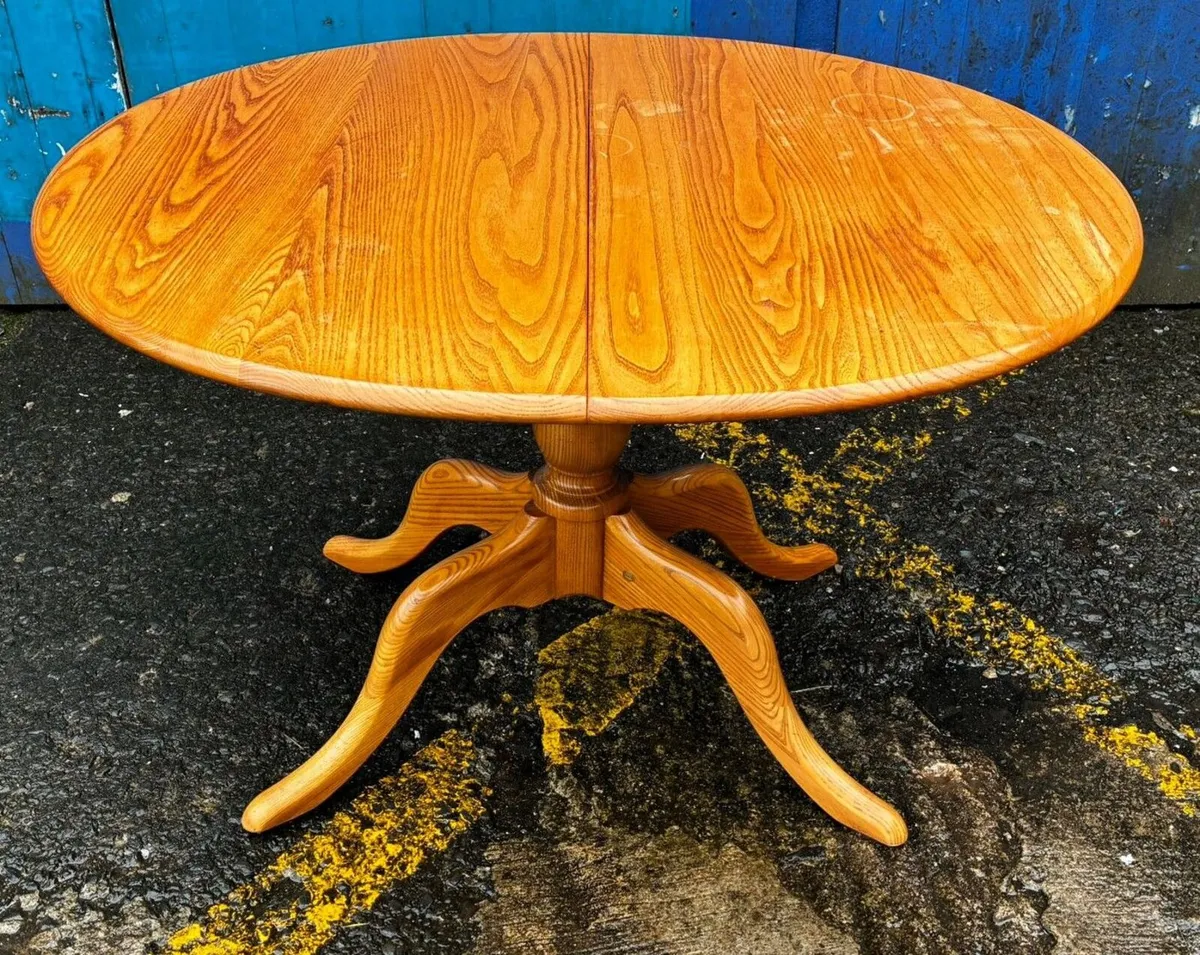 BLONDE ERCOL TABLE & CHAIRS - Image 3