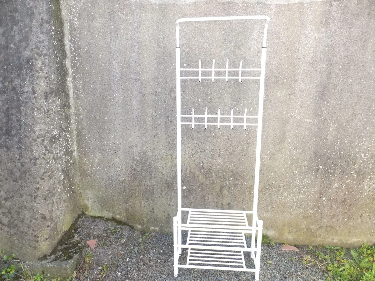 Coat rack stand and shoe rack - Image 1