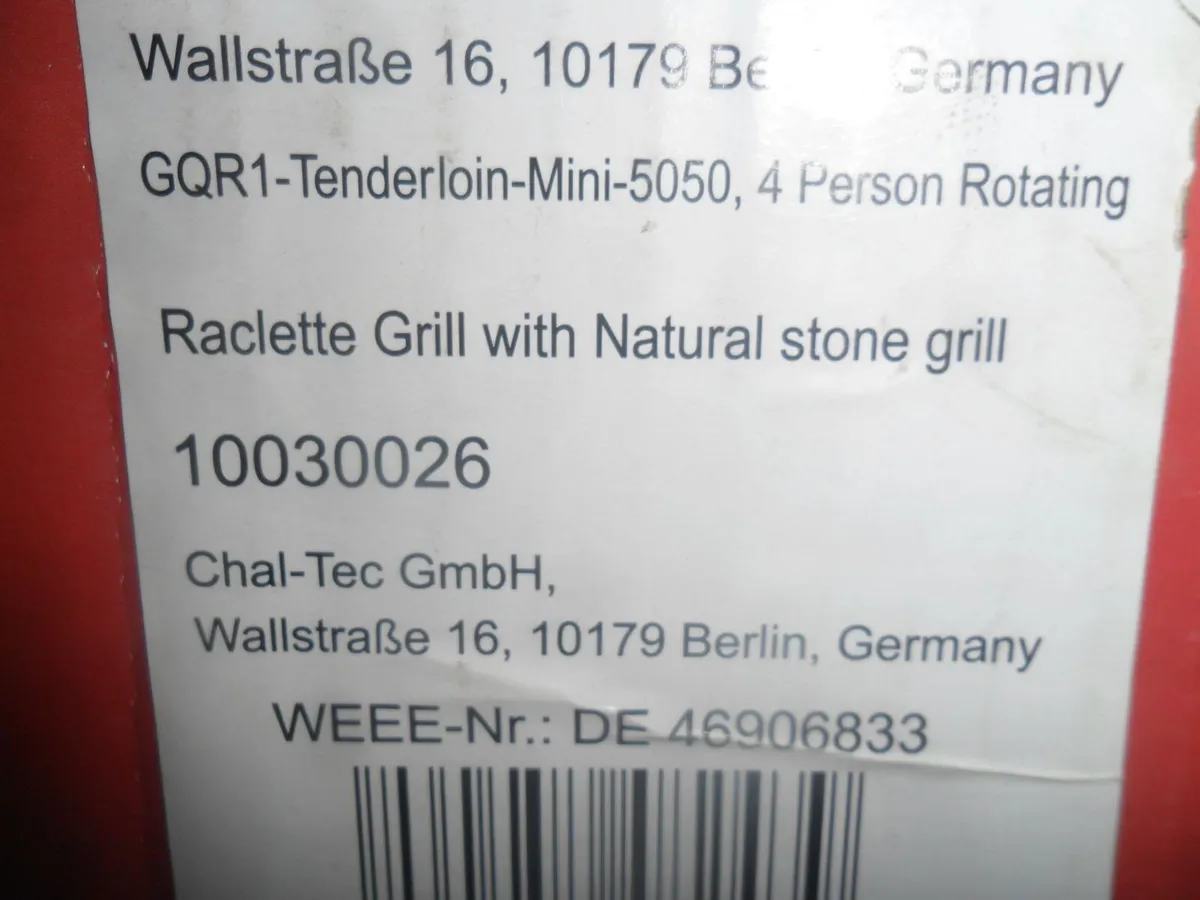 raclette grill with natural stone - Image 3