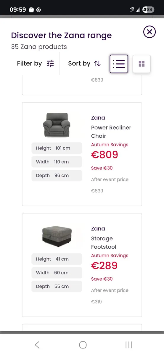 2 electric powered reclining chairs - Image 3