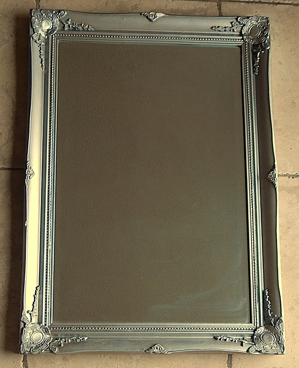 Large Bevelled Edge Wall Mirror in Ornate Frame - Image 2