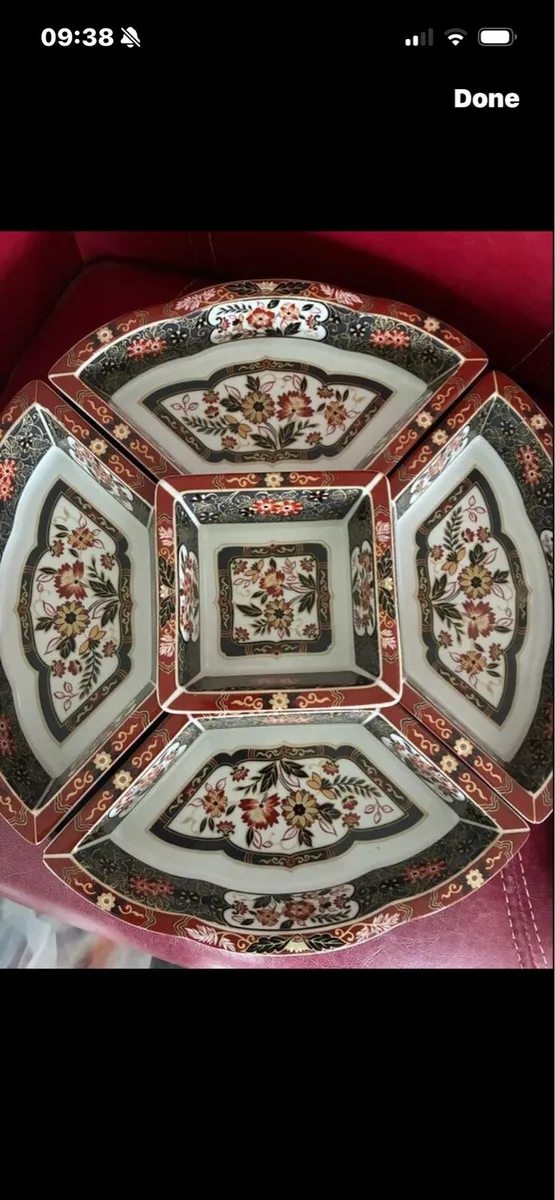 Vintage Japanese Rotating Serving Dish Set - Image 2