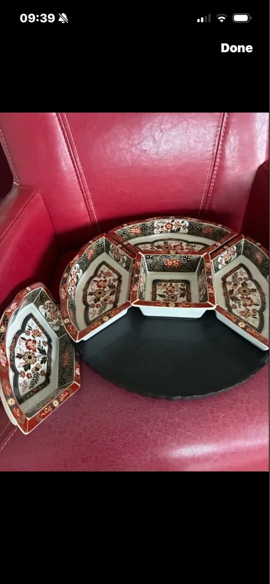 Vintage Japanese Rotating Serving Dish Set - Image 4