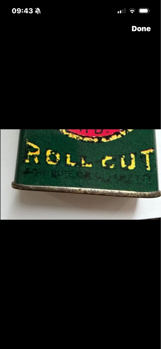 Vintage Lucky strike Tobacco Metal Box - Image 4