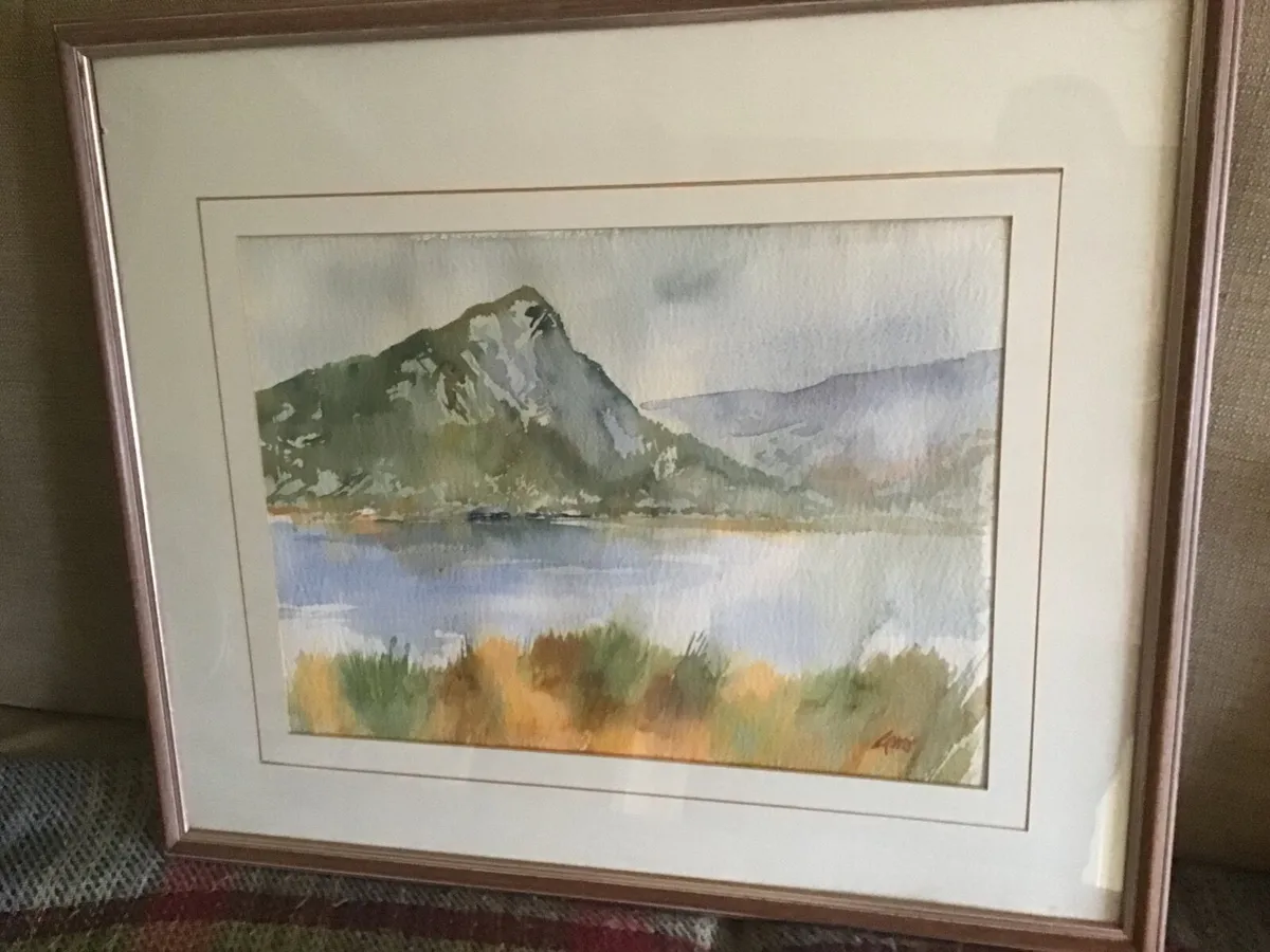 Large Watercolour signed Lewis - Image 2
