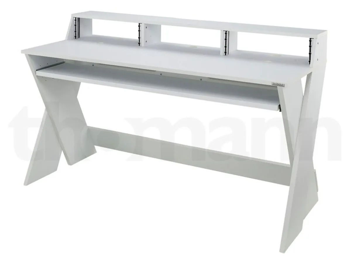 Glorious Sound Desk Pro - Professional Studio Workstation (White) - Image 1