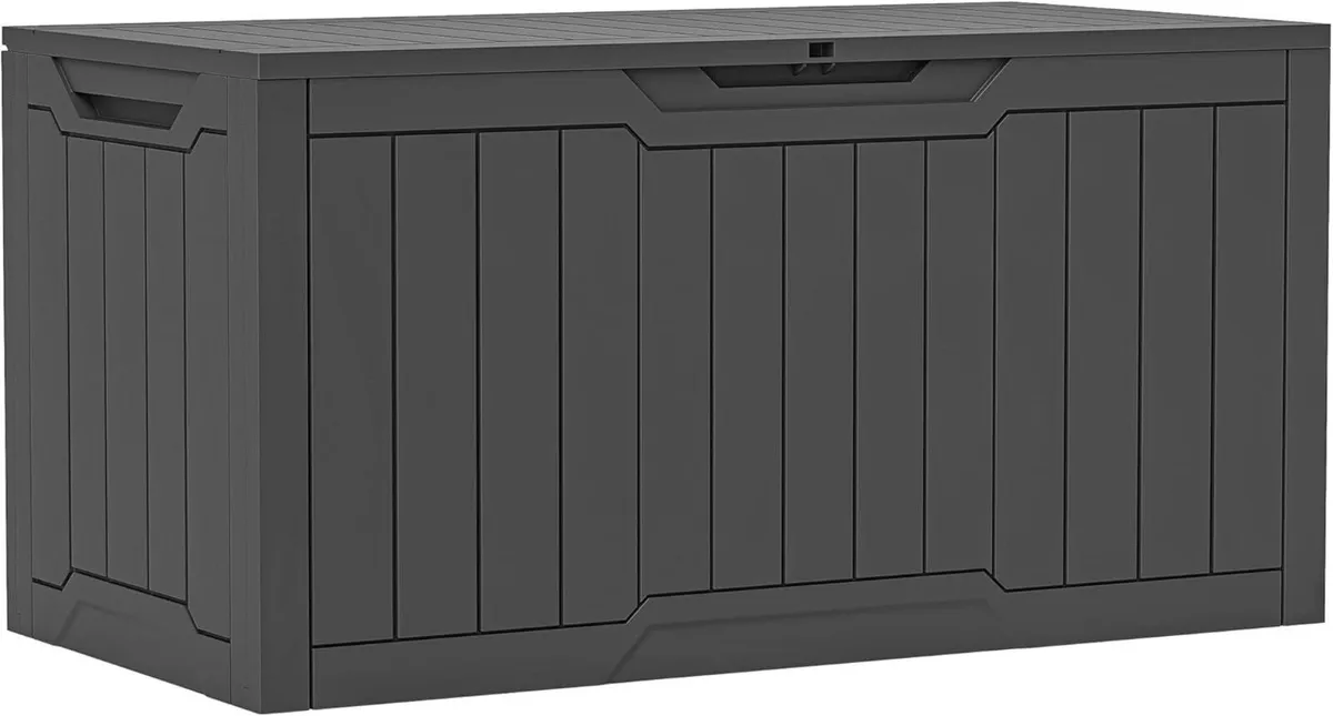 100 Gallon Resin Deck Box Weather Resistant - Image 1