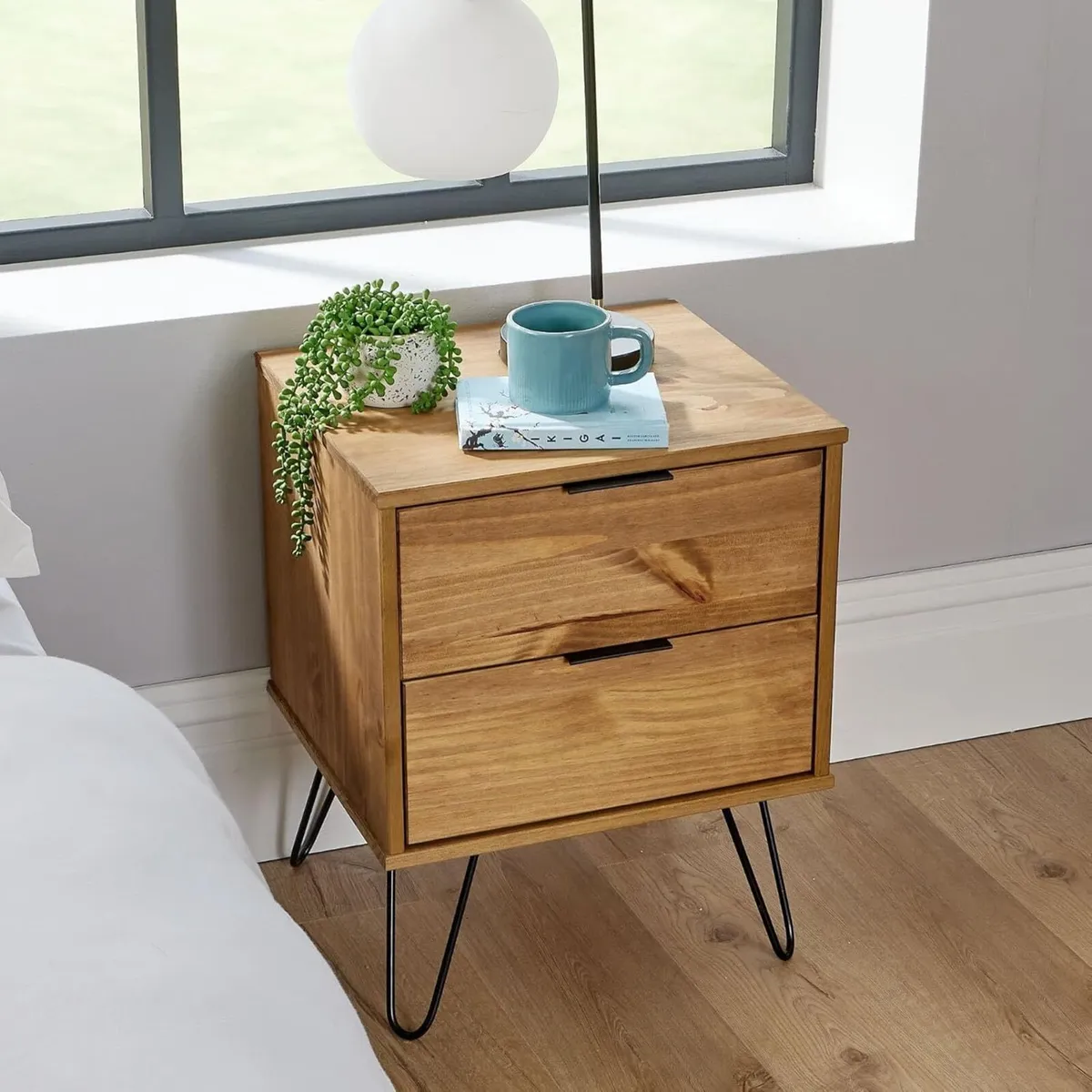 Acadia Bedside Cabinet Nightstand Industrial - Image 3