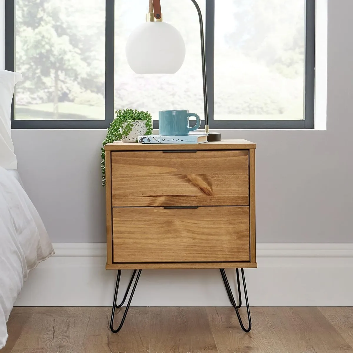 Acadia Bedside Cabinet Nightstand Industrial - Image 4