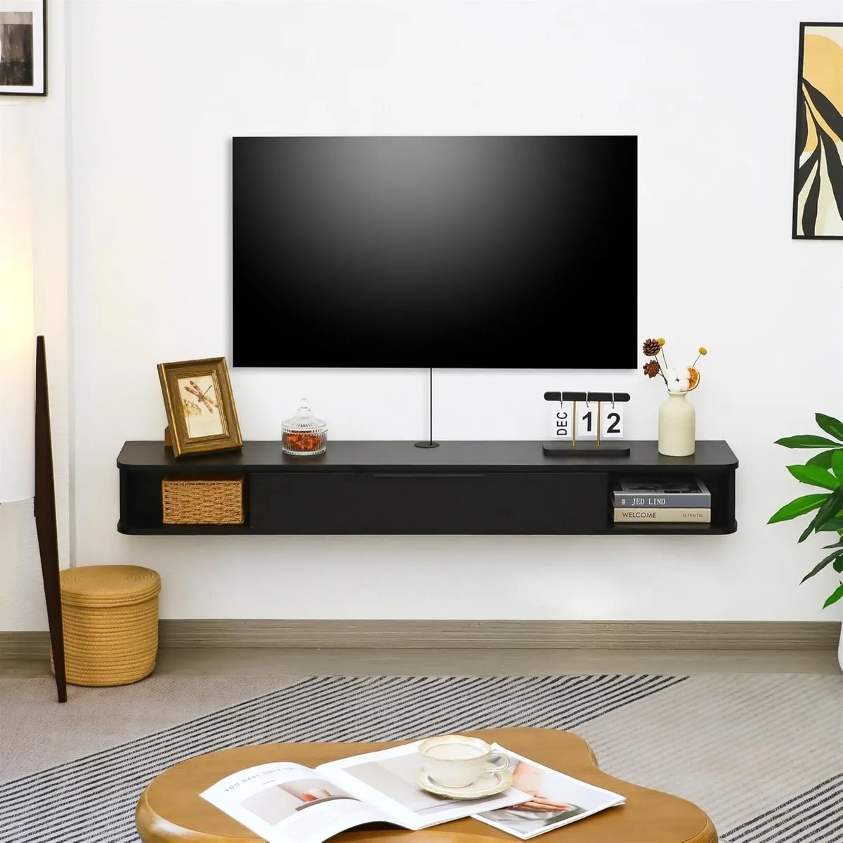 Wall-mounted TV Cabinet Stand 140cm Floating - Image 3