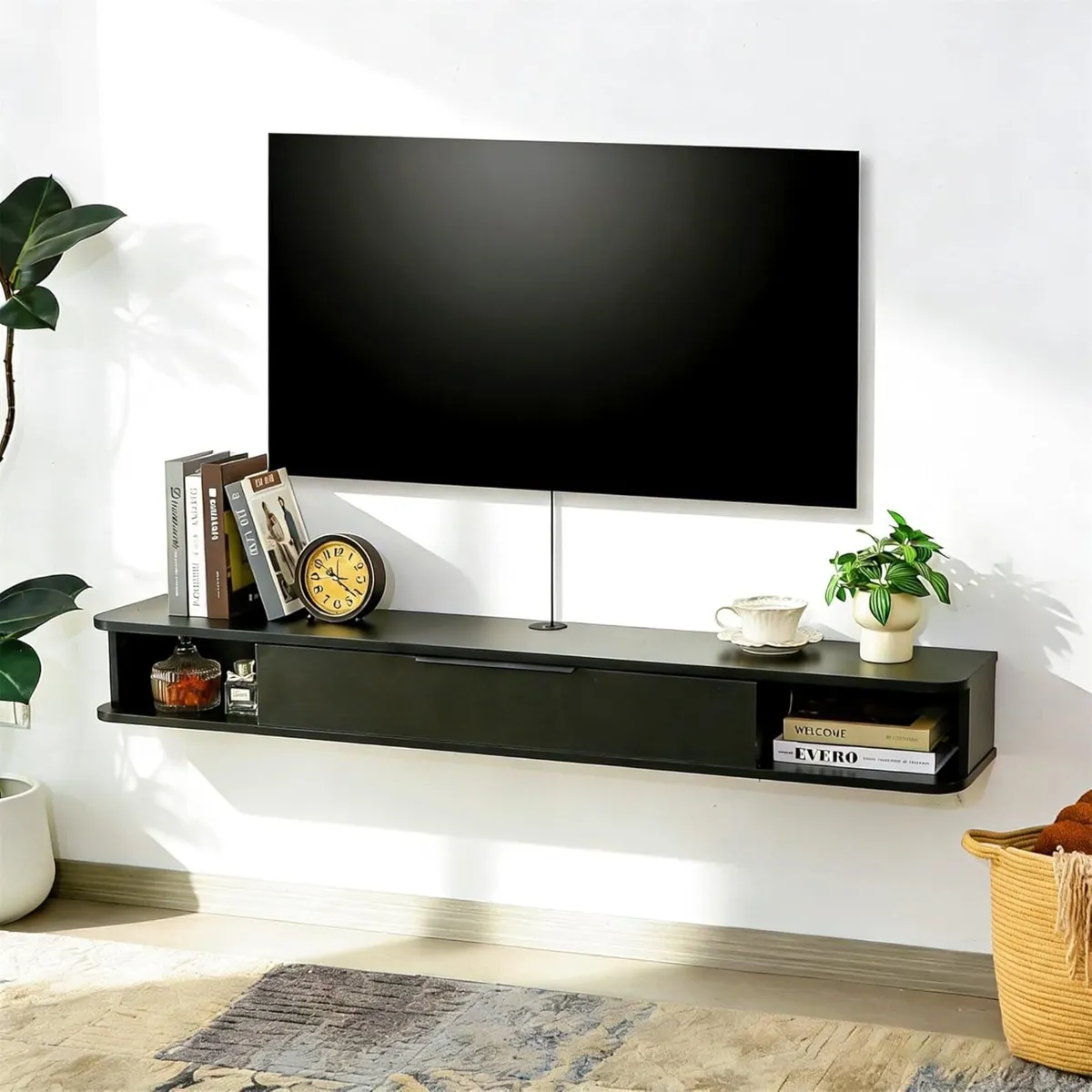Wall-mounted TV Cabinet Stand 140cm Floating - Image 1