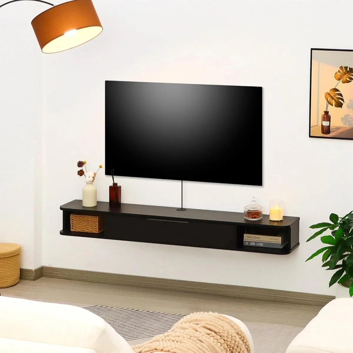 Wall-mounted TV Cabinet Stand 140cm Floating - Image 4