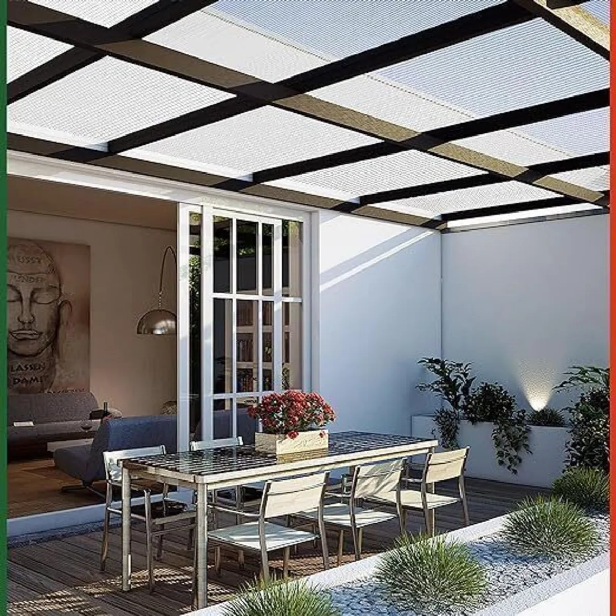 28 x Polycarbonate Twin Wall Sheets 60.5 x 121cm U - Image 4