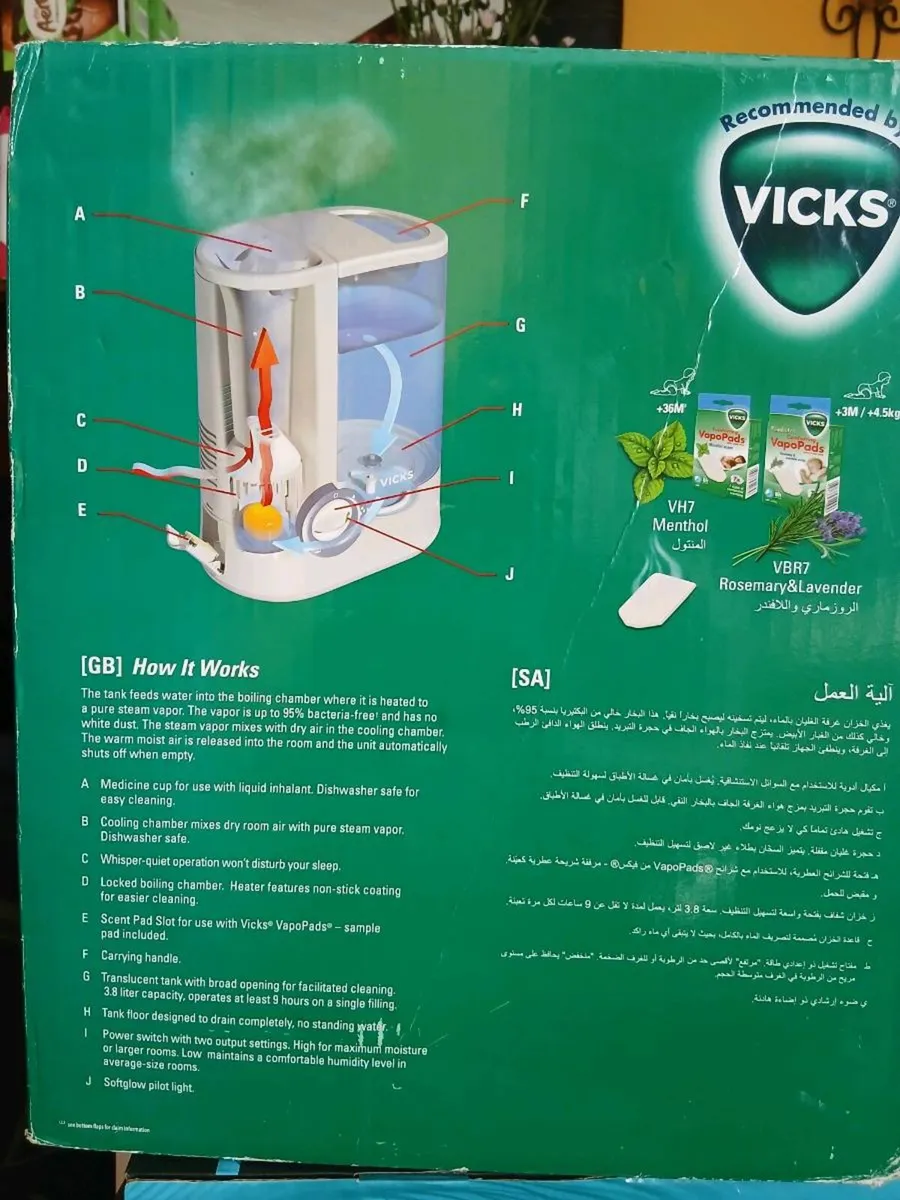 Vicks Warm Mist Humidifier - Image 2