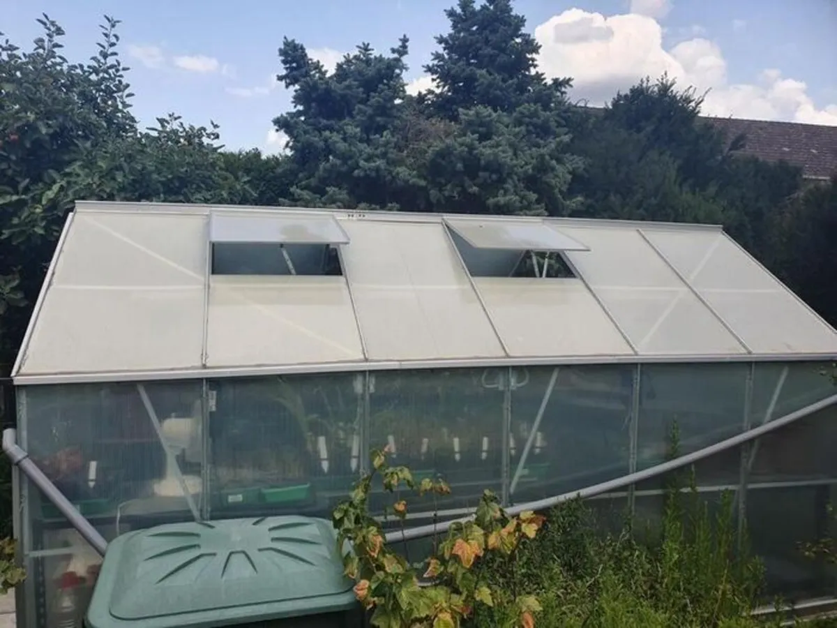 Aluminium Greenhouse 7.2 m² with or without metal - Image 1