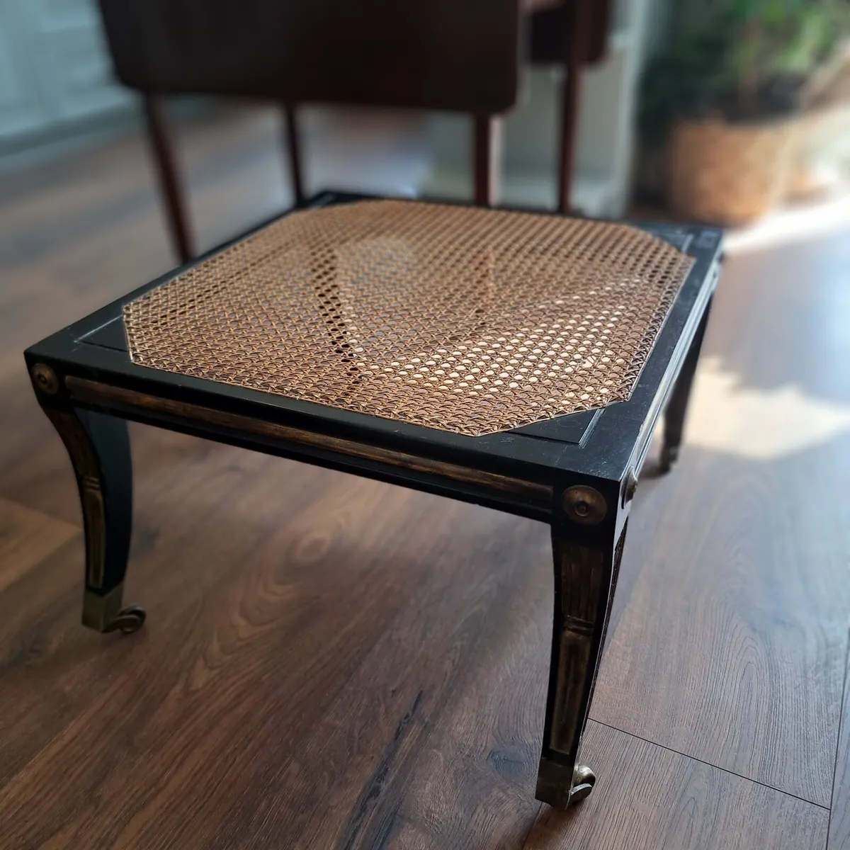 Vintage Cane Top Coffee Table - Image 1