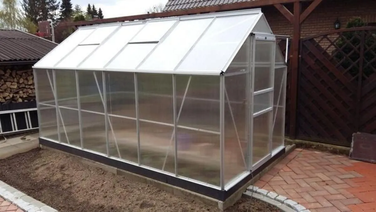 Aluminium Greenhouse 7.2 m² with or without metal - Image 2