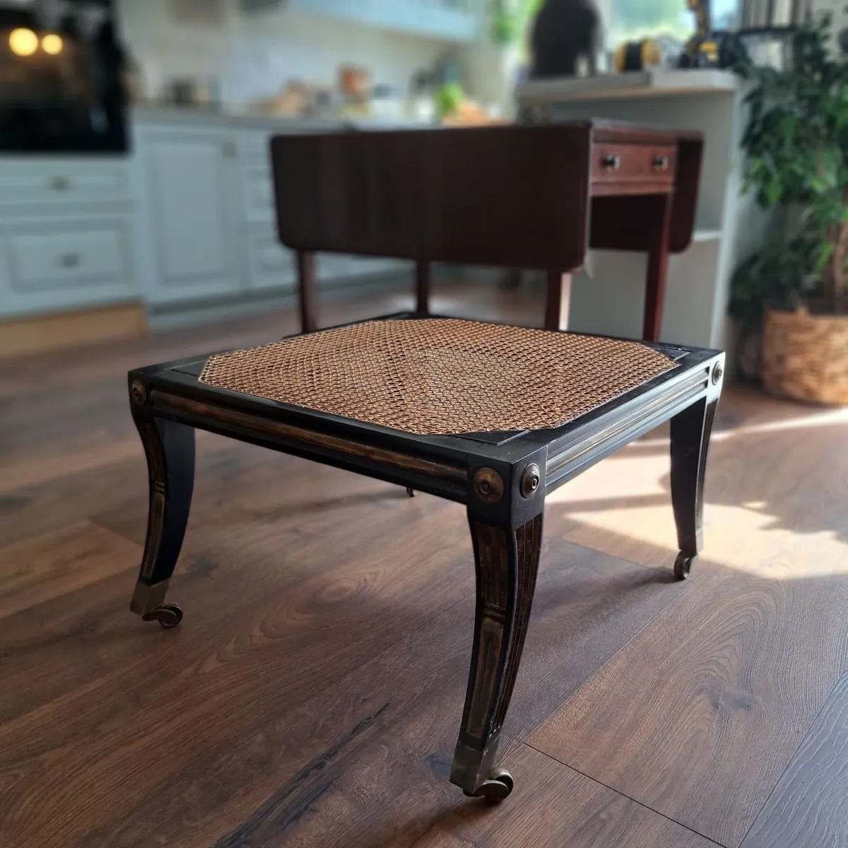 Vintage Cane Top Coffee Table - Image 2