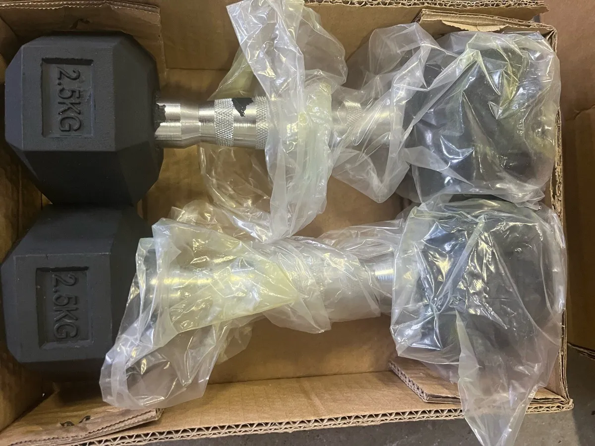 Brand New Hex Dumbbells - Image 2