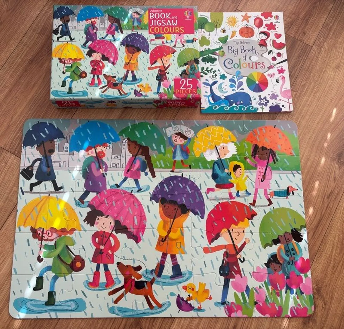 Usborne Colours Book And Jigsaw - Image 1