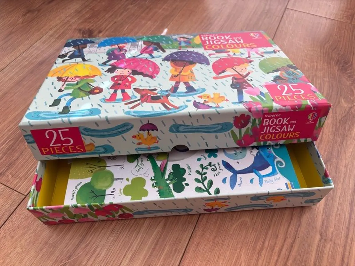 Usborne Colours Book And Jigsaw - Image 3
