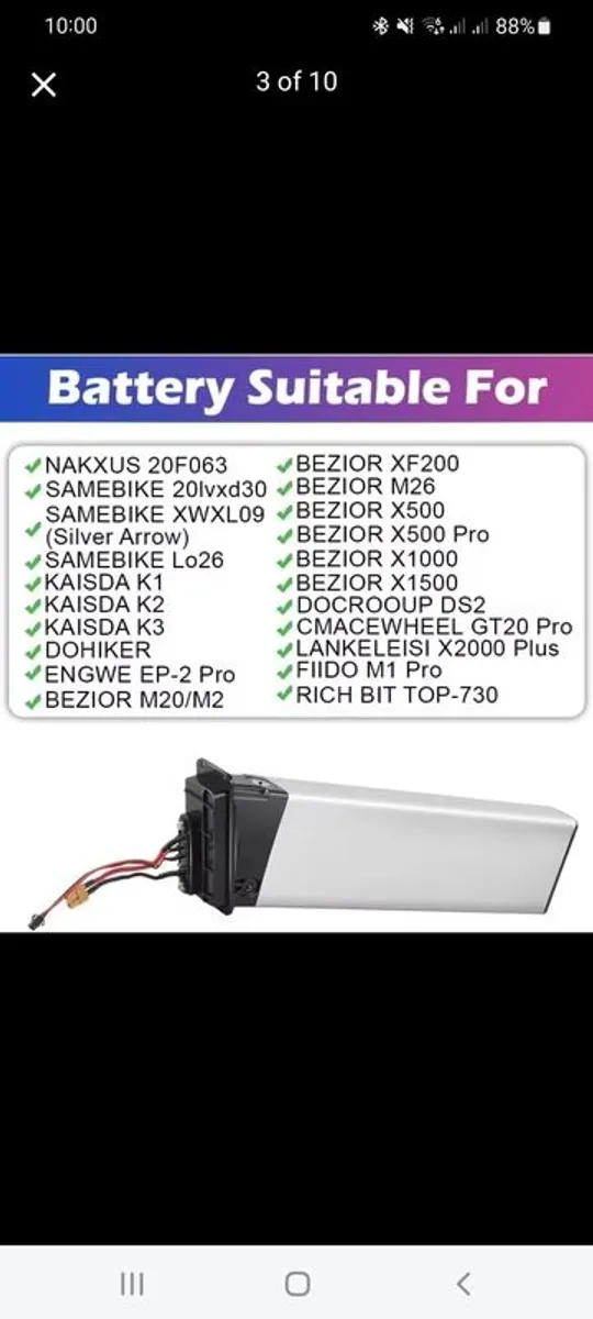 Electric Bike Battery Great Condition - Image 2