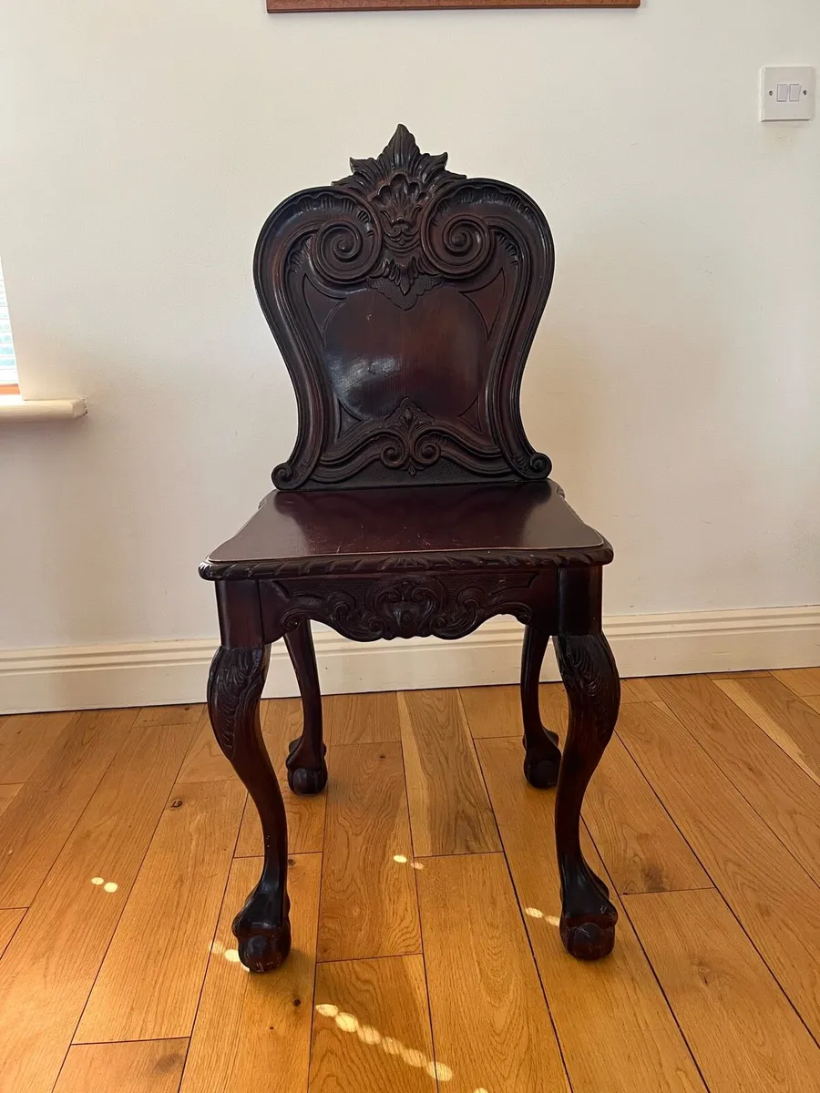 Classical console table and chair - Image 4