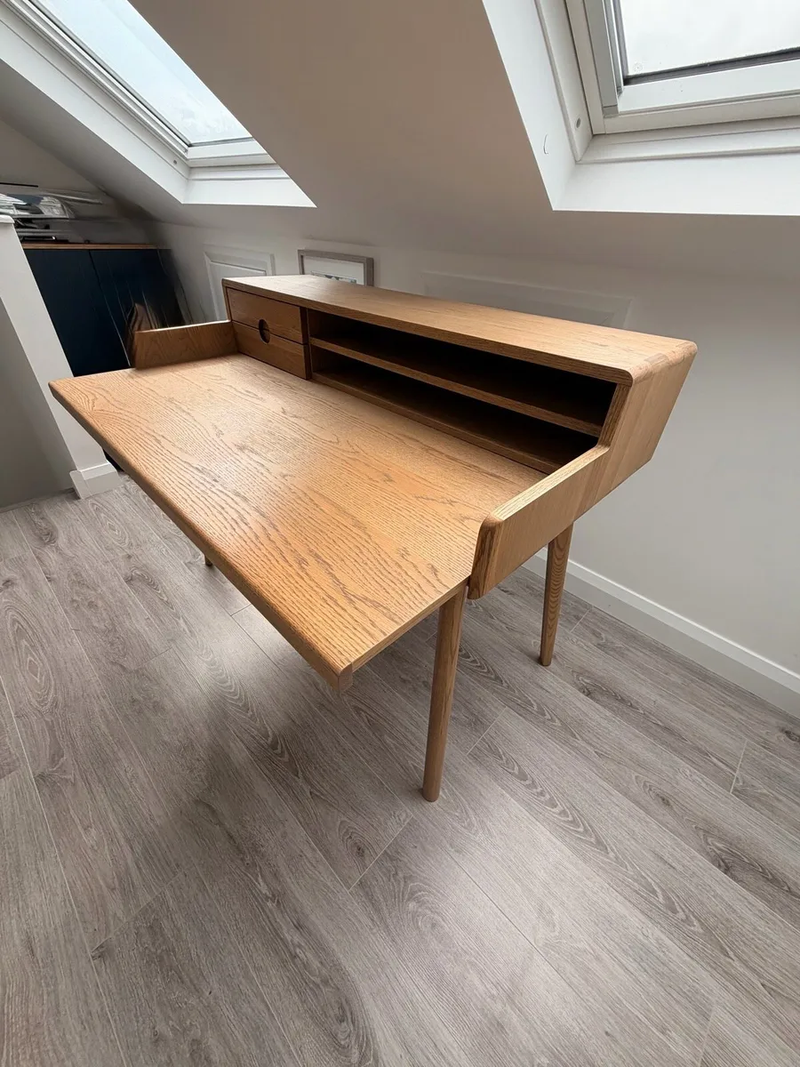 Holcott Solid Oak Office / Writing Desk - Image 3