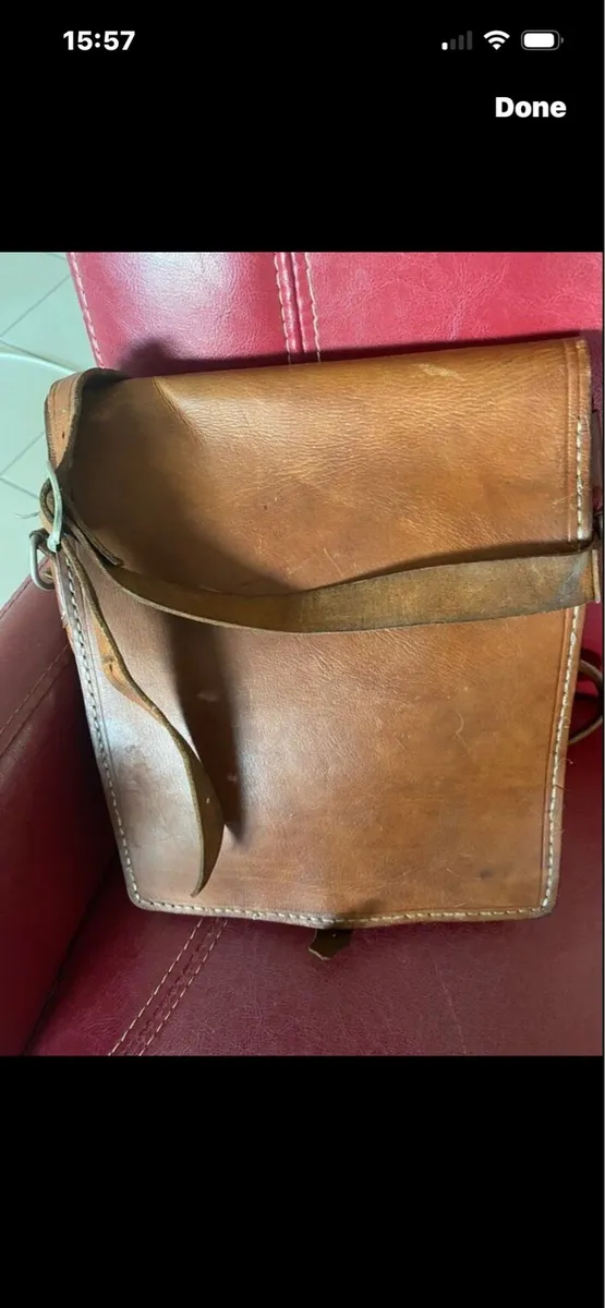 Vintage Leather Satchel - Image 2