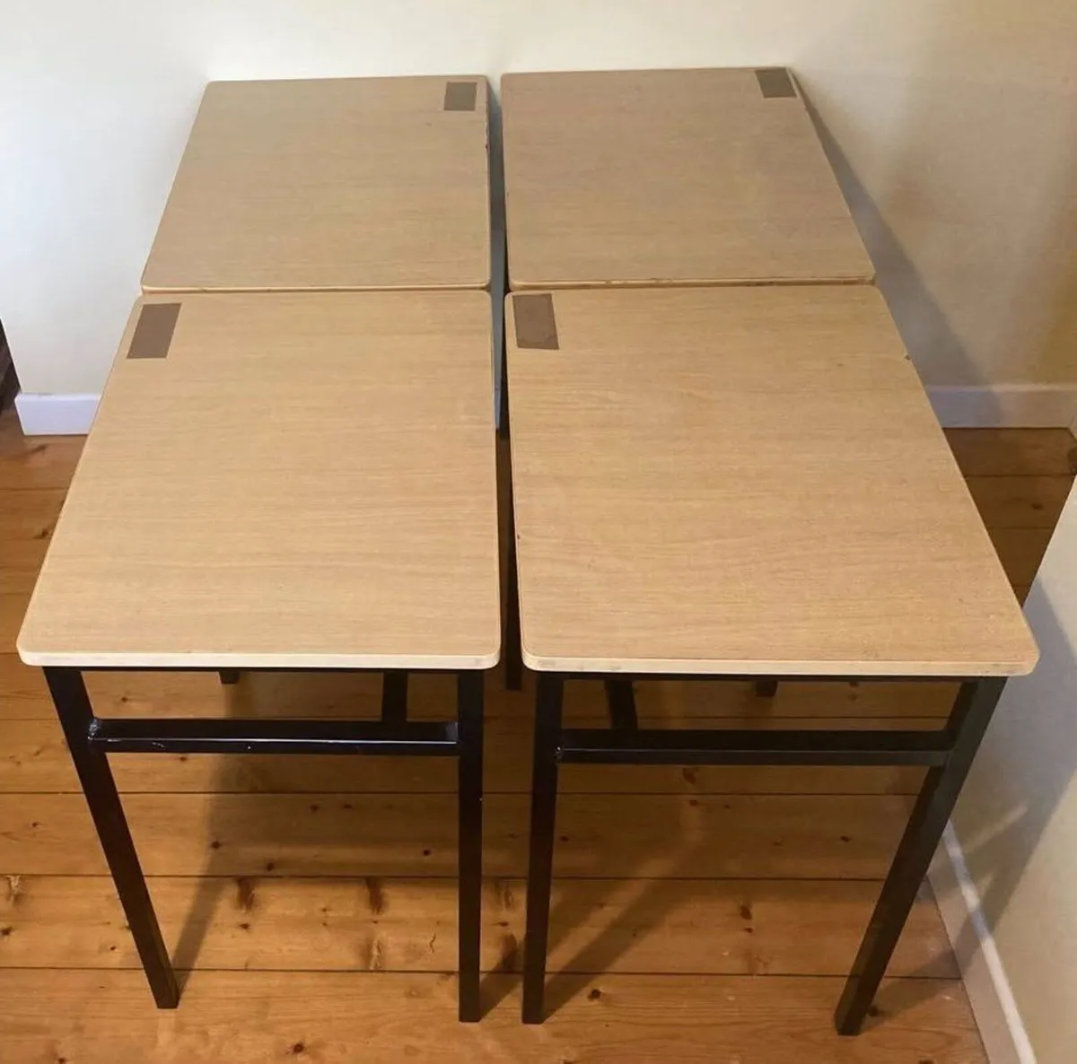 Bundle of 4 Modern Wood & Metal Tables - Image 1