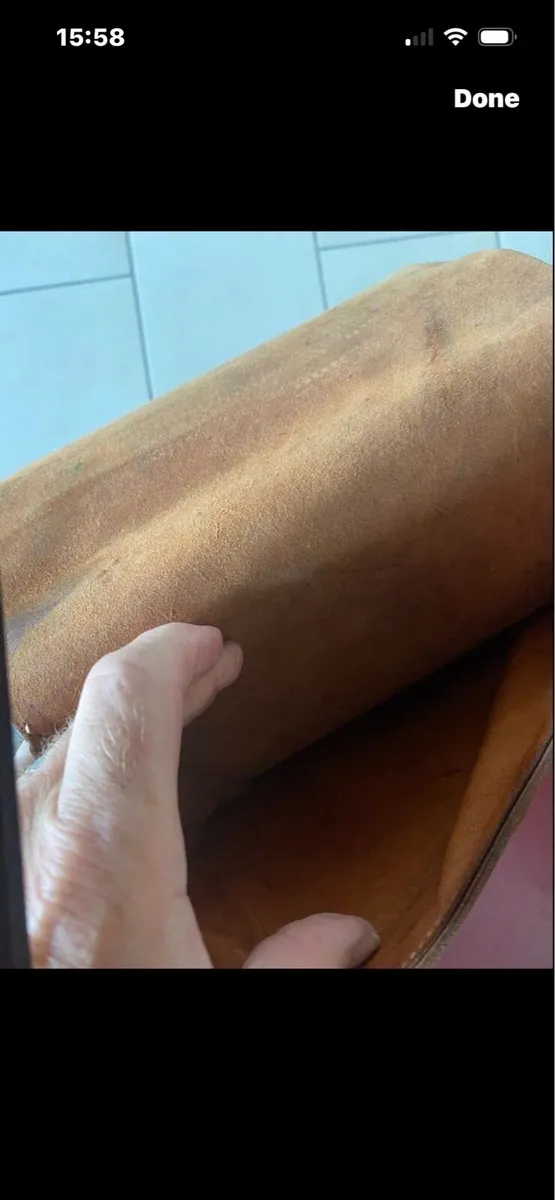 Vintage Leather Satchel - Image 4