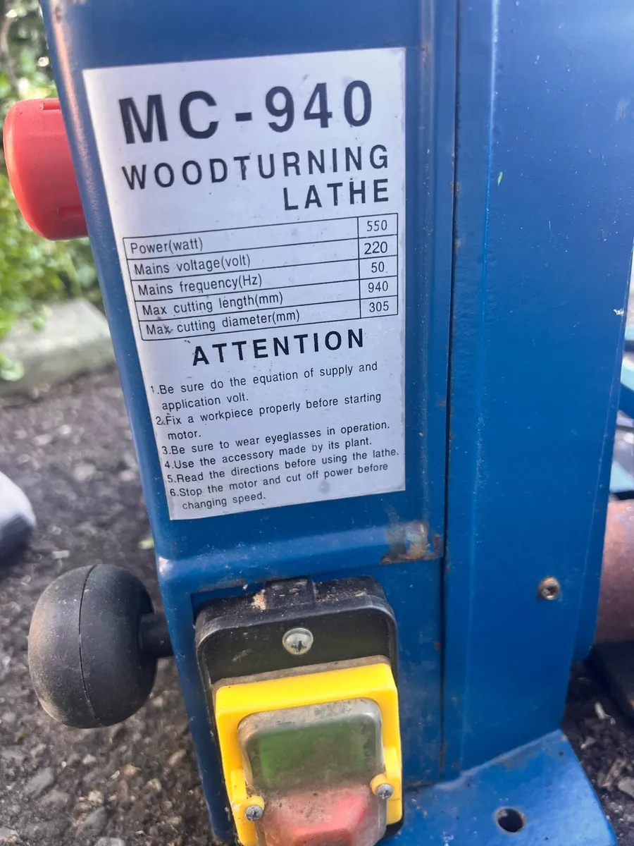 Woodturning Lathe MC-940 - Image 2