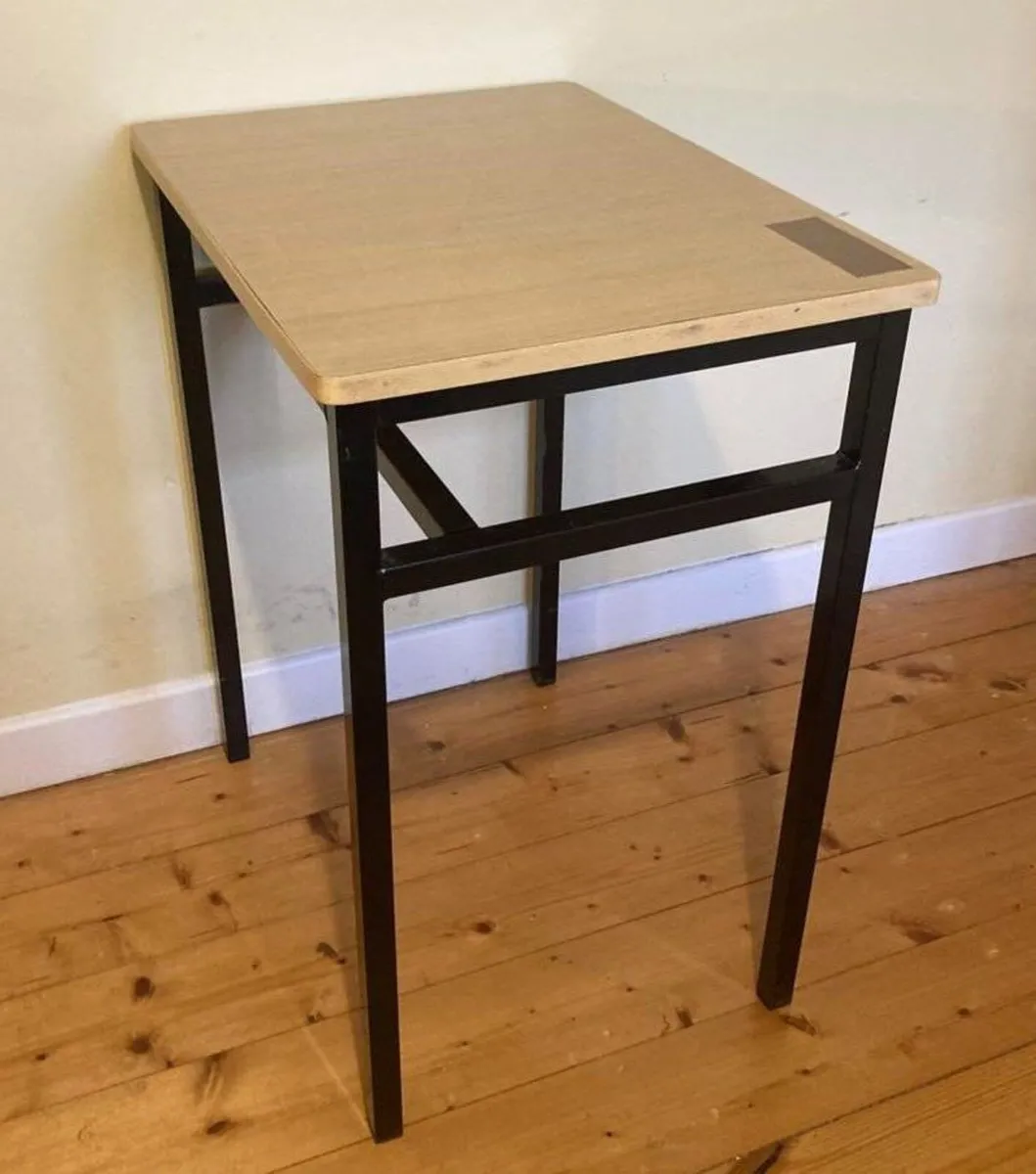 Bundle of 4 Modern Wood & Metal Tables - Image 4
