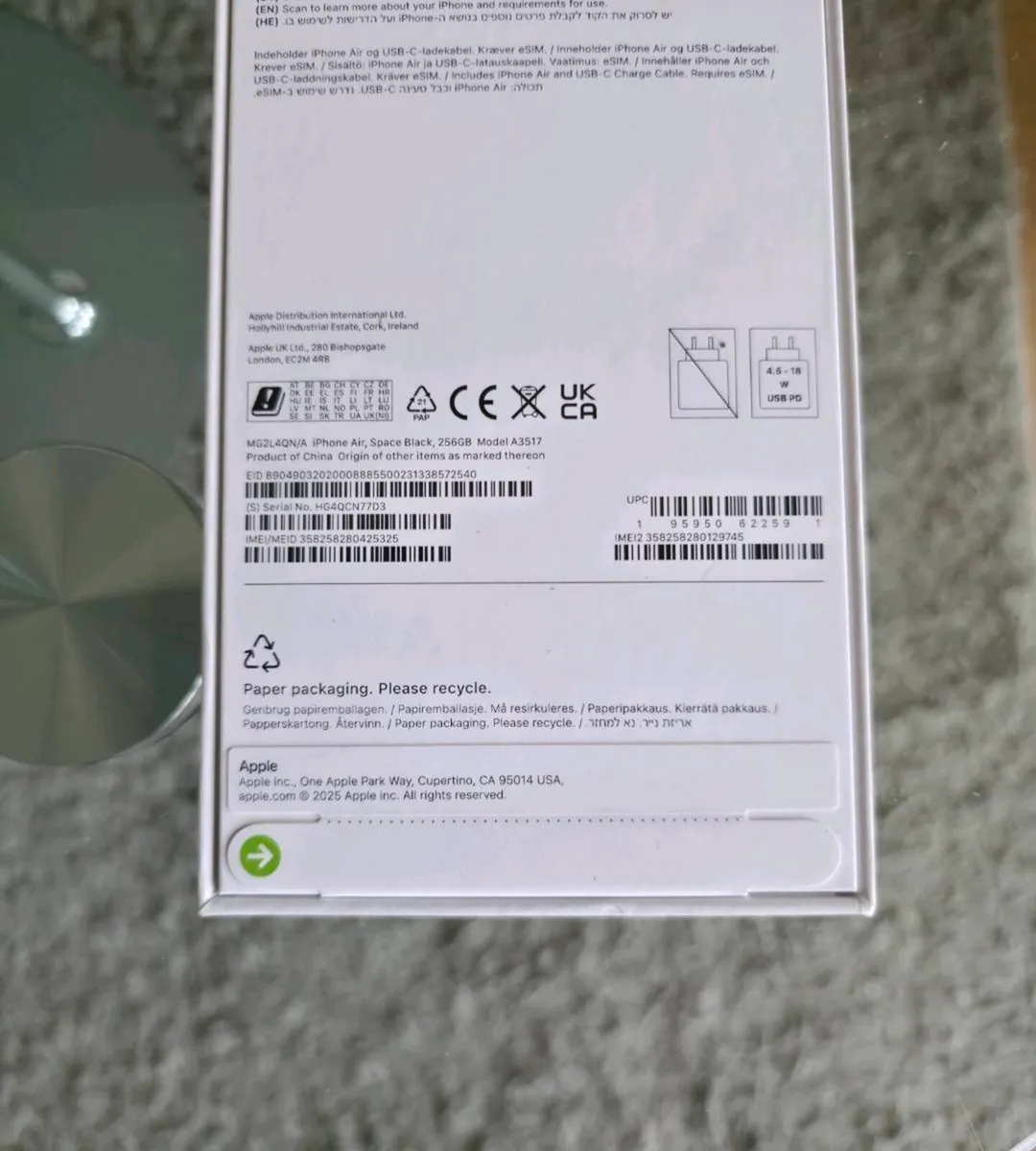 Apple Iphone Air 256GB IRISH - Image 2