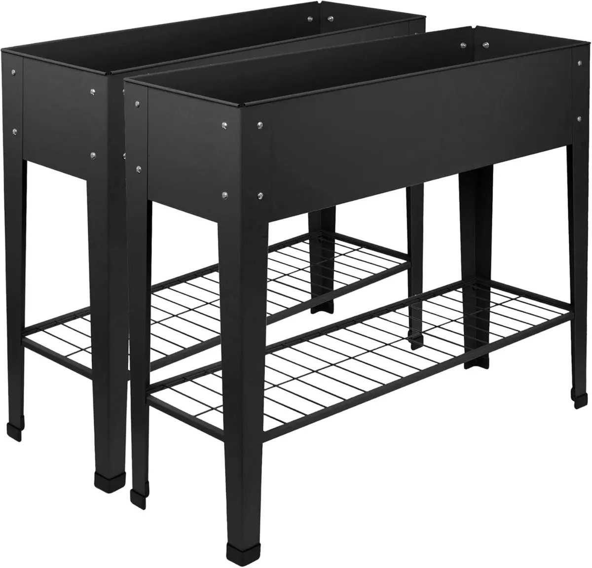 Elevated Raised Garden Beds with Legs Storage - Image 1