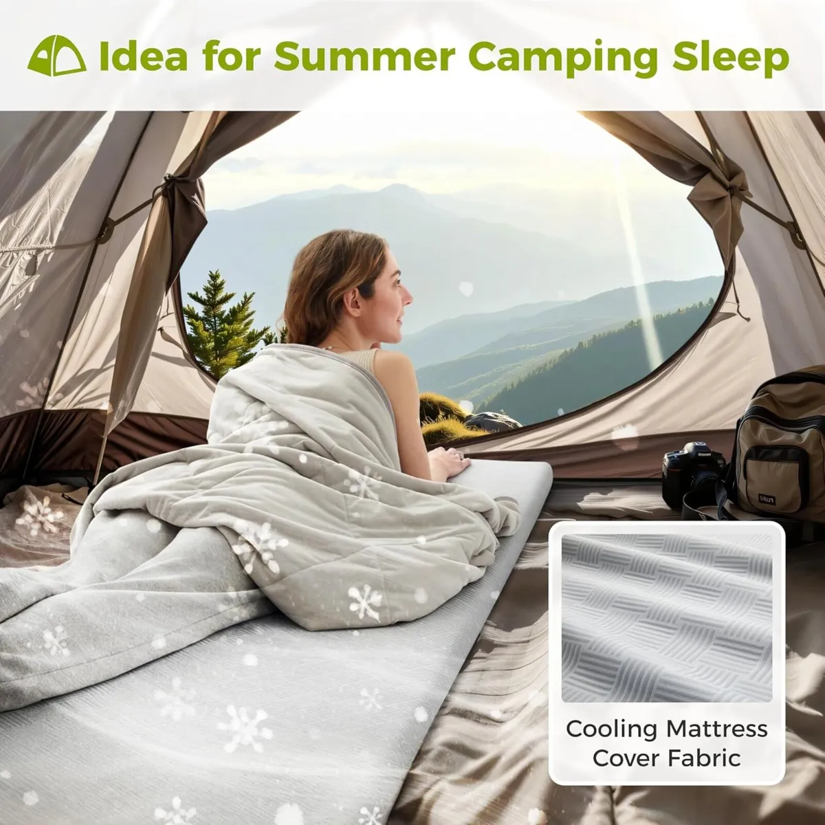 Foam Camping Mattress with Storage Bag Removable - Image 2