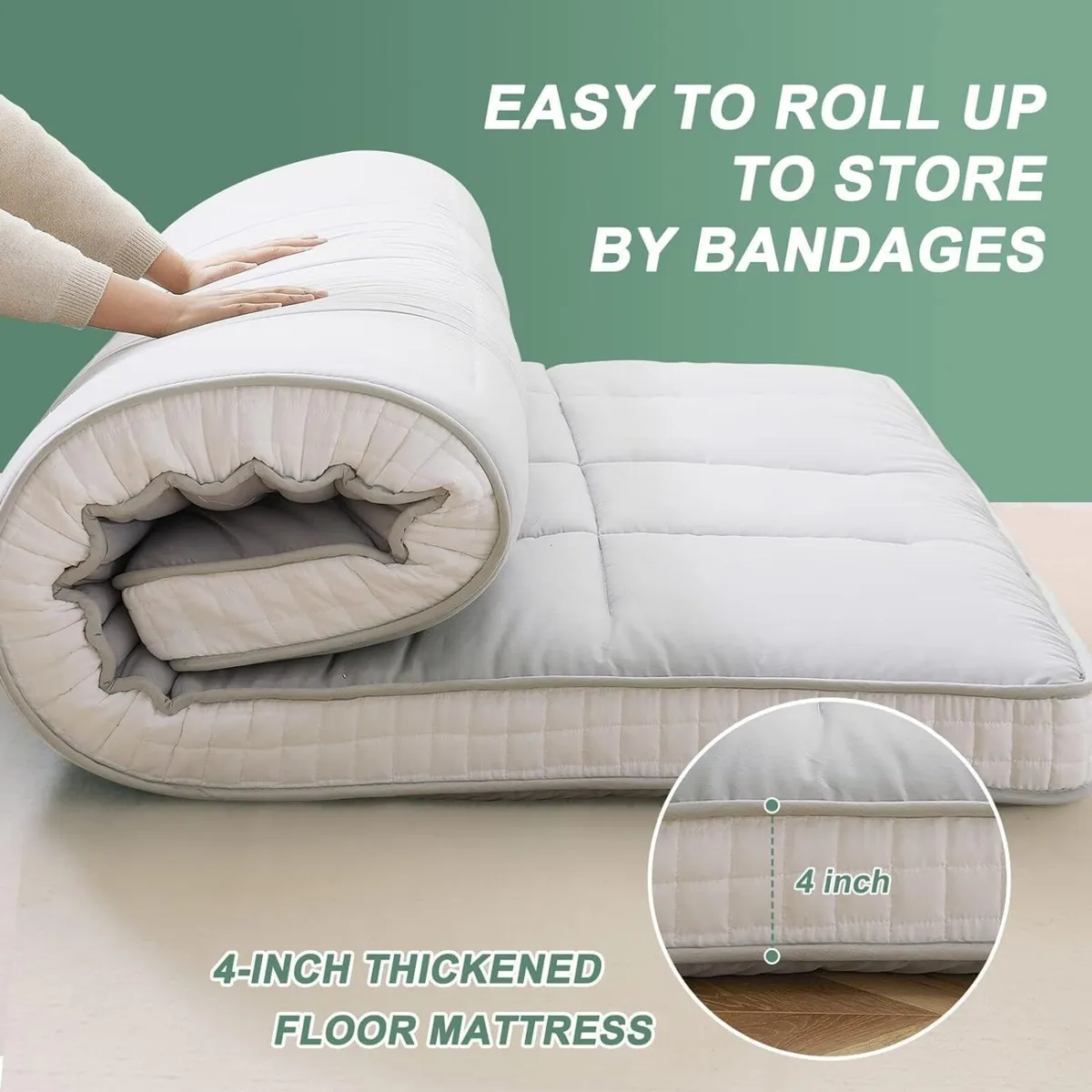 Floor Mattress Japanese Futon Single - 10cm Thick - Image 4