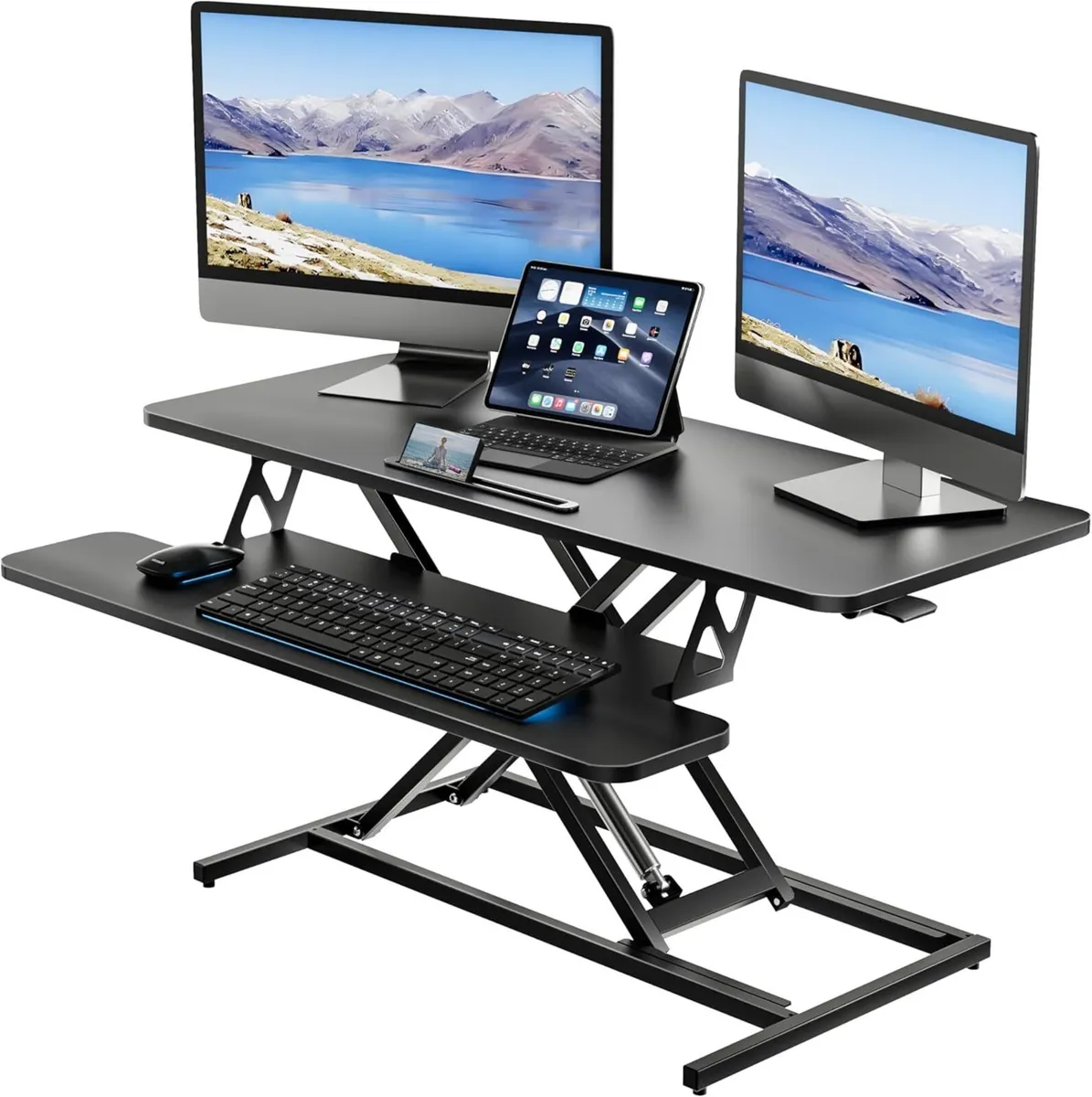Height Adjustable Standing Desk Converter - 101cm - Image 1