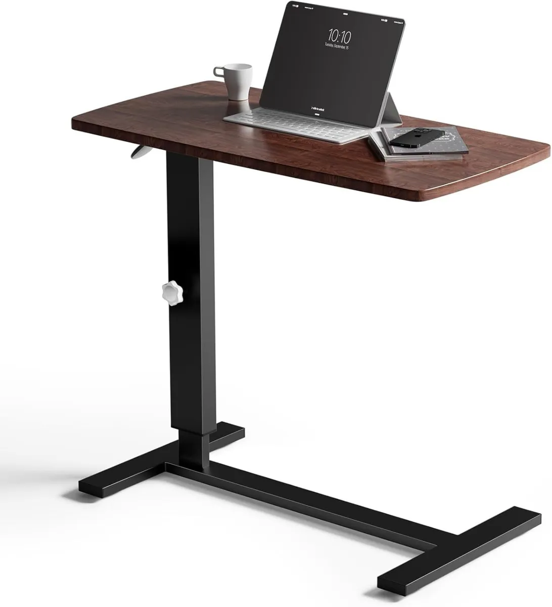 Overbed Bedside Table with Wheels 67-91cm - Image 1