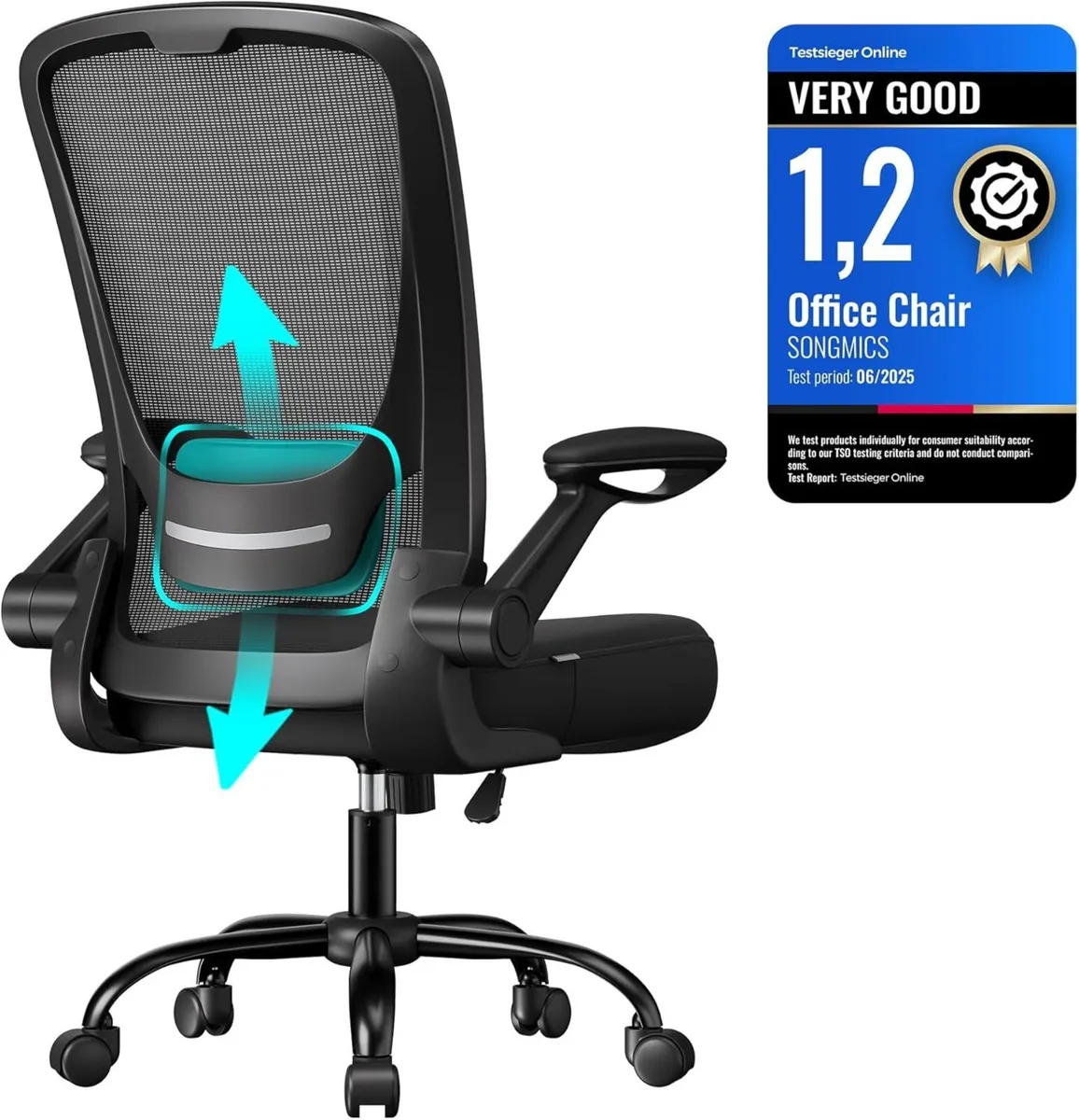 Office Chair Desk with Mesh Back Ergonomic - Image 1