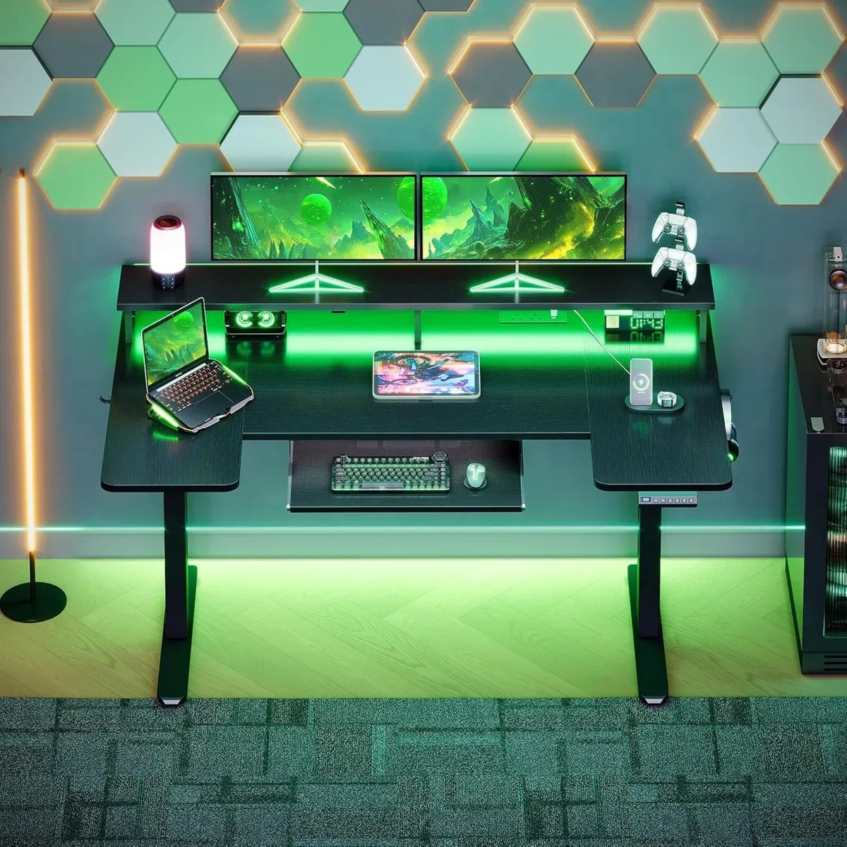 Standing Desk 120cm U Shaped Height Adjustable - Image 3