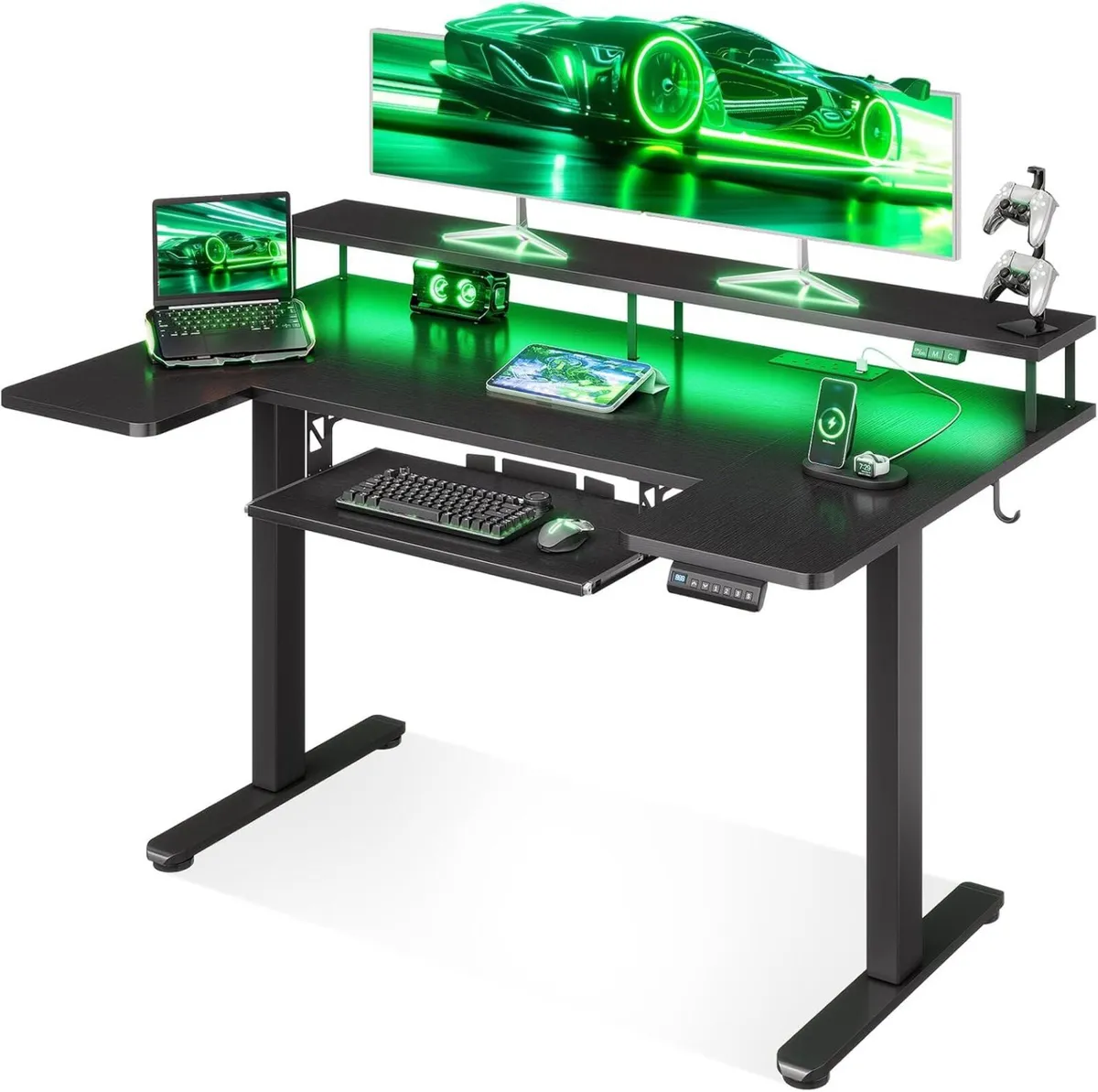 Standing Desk 120cm U Shaped Height Adjustable - Image 1