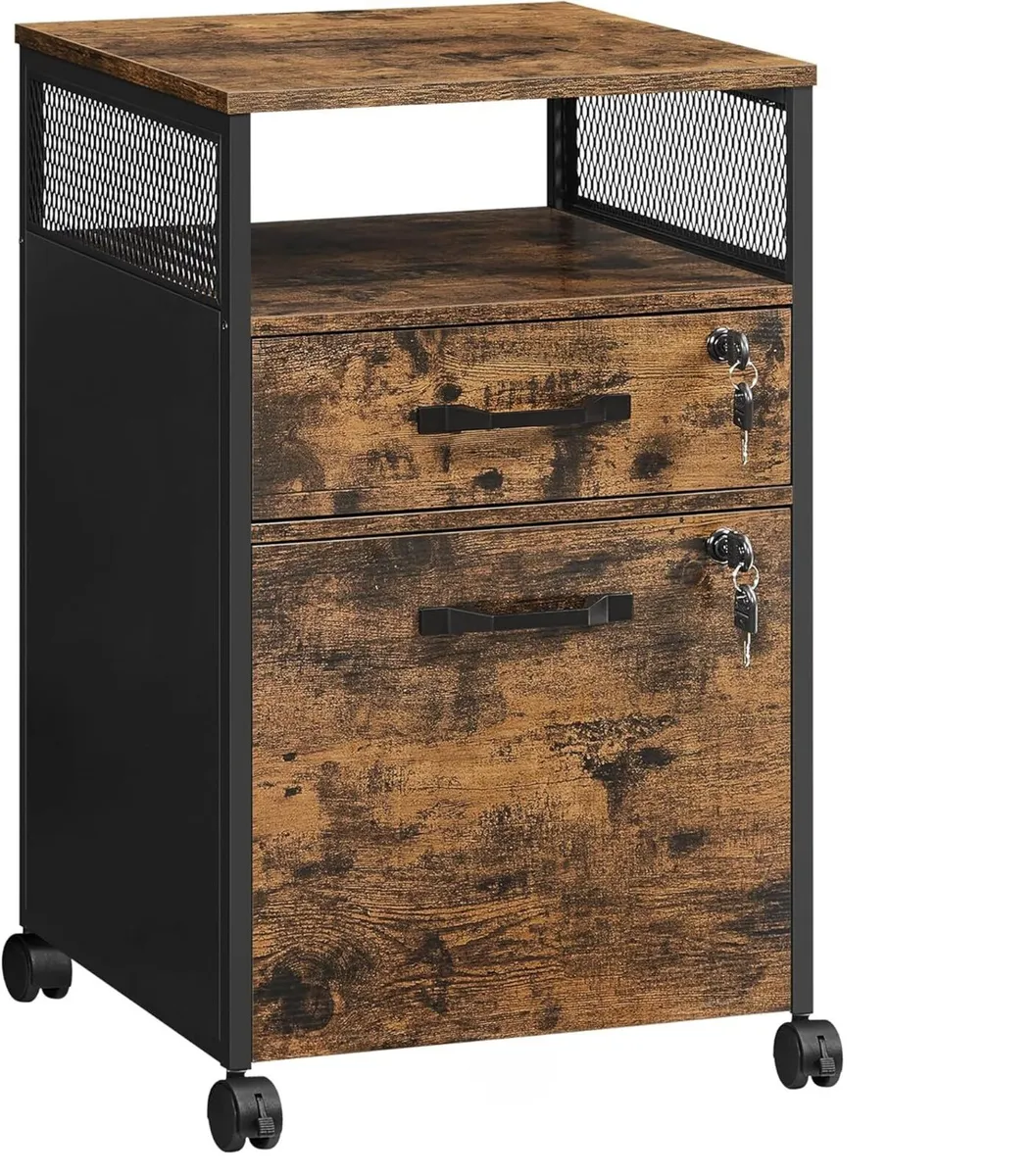 Filing Cabinet Mobile File with 2 Lockable - Image 1