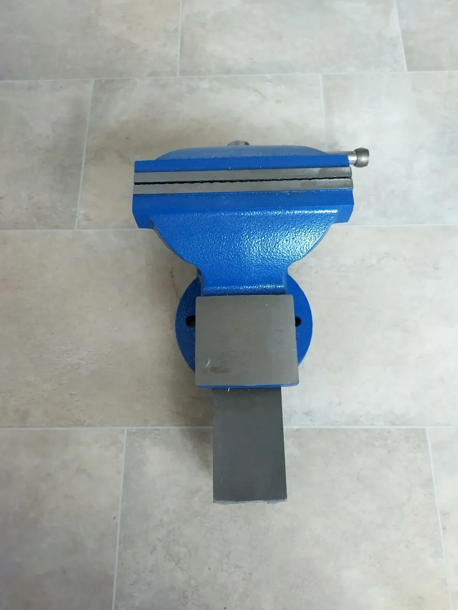 200mm Heavy Duty Bench Vice With Steel Jaws - Image 3