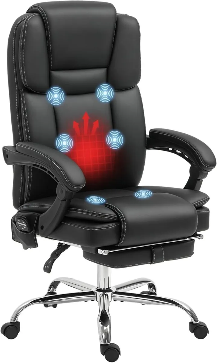 Office Chair with 6-point Vibration Massage and - Image 1